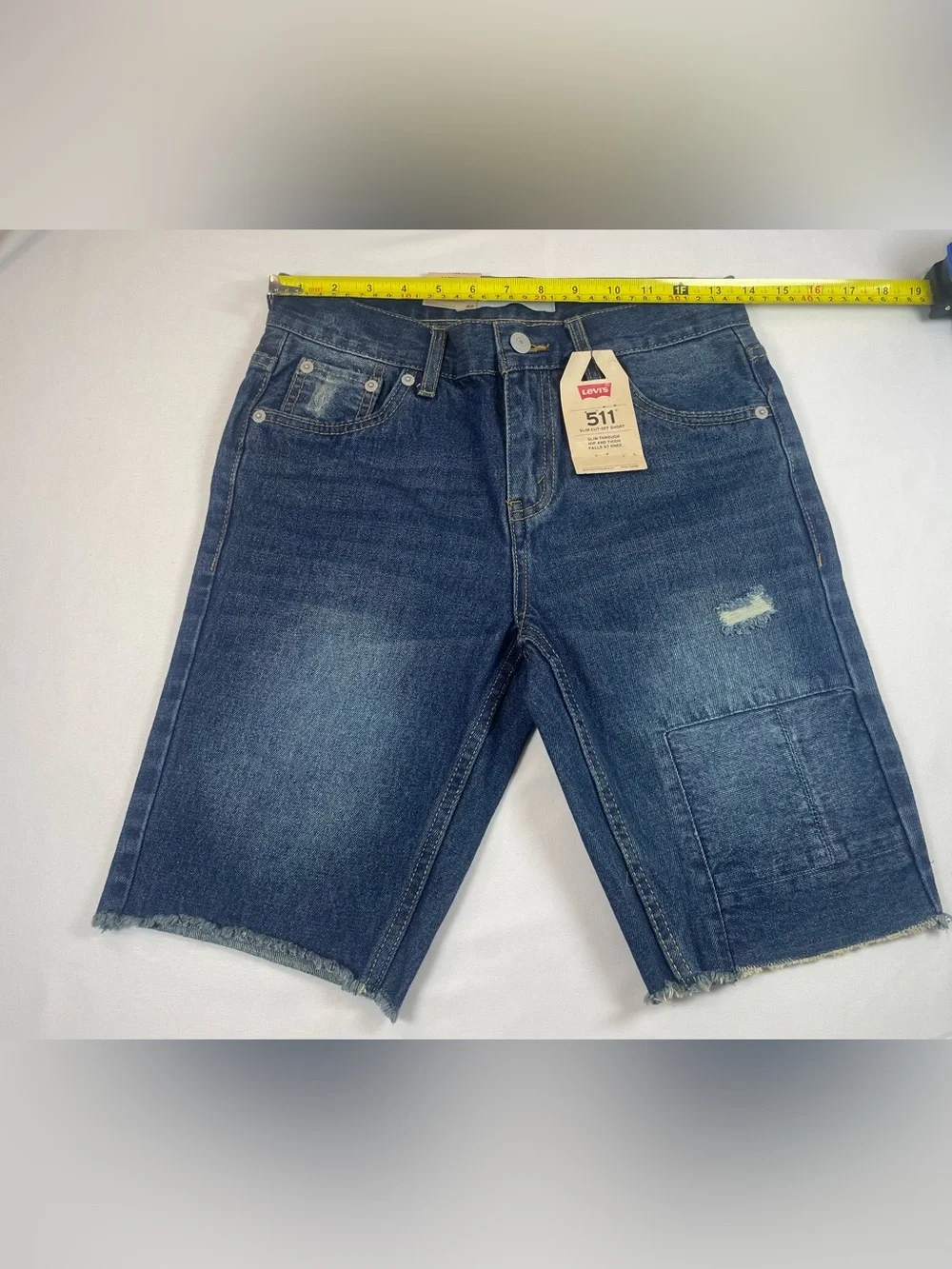 Levi's Dark Blue Denim Knee-Length Boys' Shorts